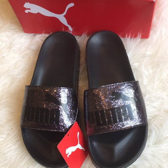 puma leadcat glitz slides